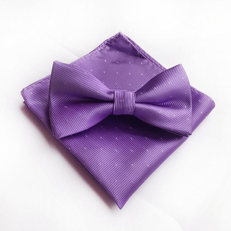 Wave Point Bow Tie Set