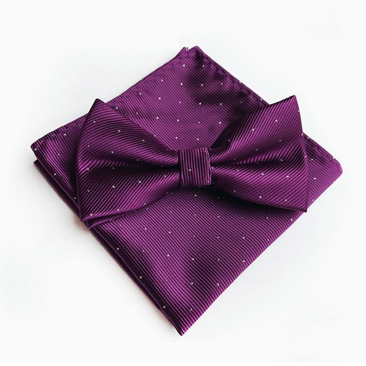 Wave Point Bow Tie Set