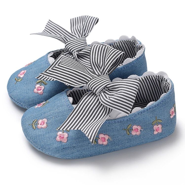 Bow Broderi Toddler Girl Shoes