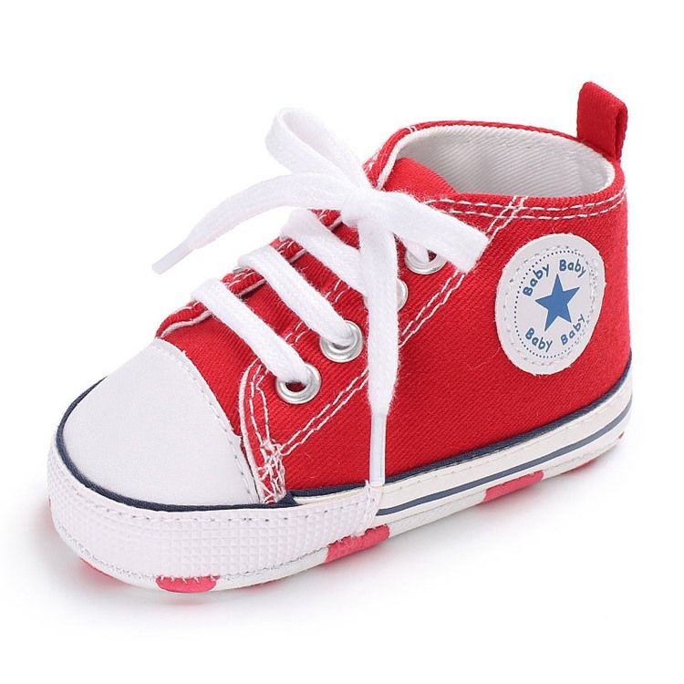 Candy Color Lace-up Baby Shoes