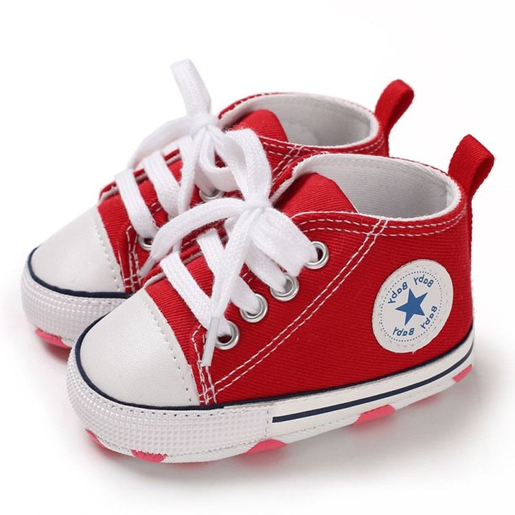 Candy Color Lace-up Baby Shoes