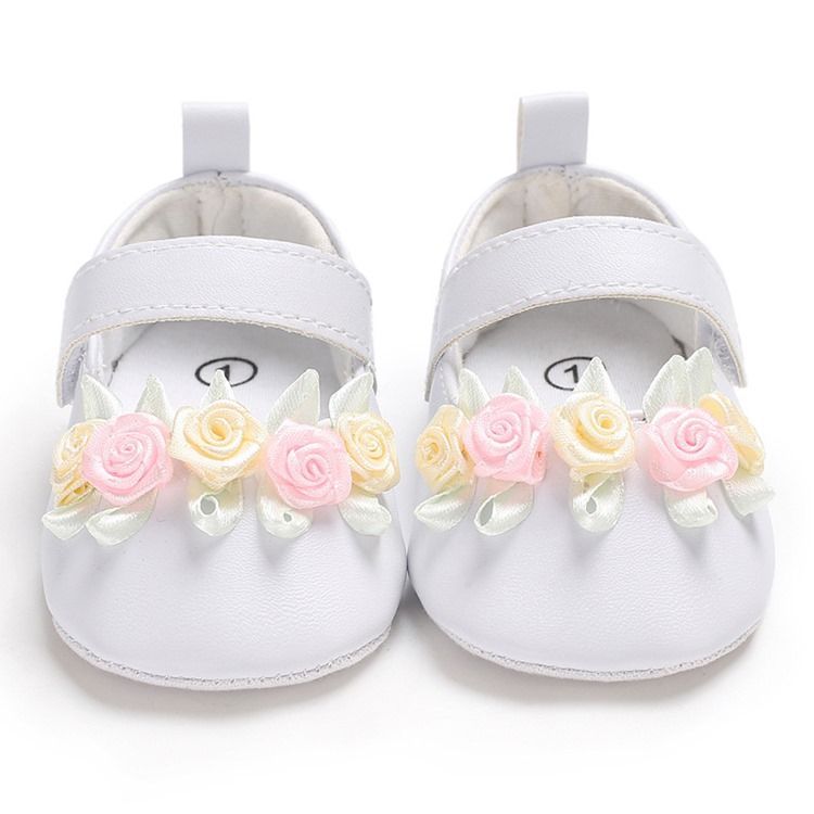 Floral Velcro Baby Girl Shoes