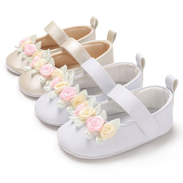 Floral Velcro Baby Girl Shoes