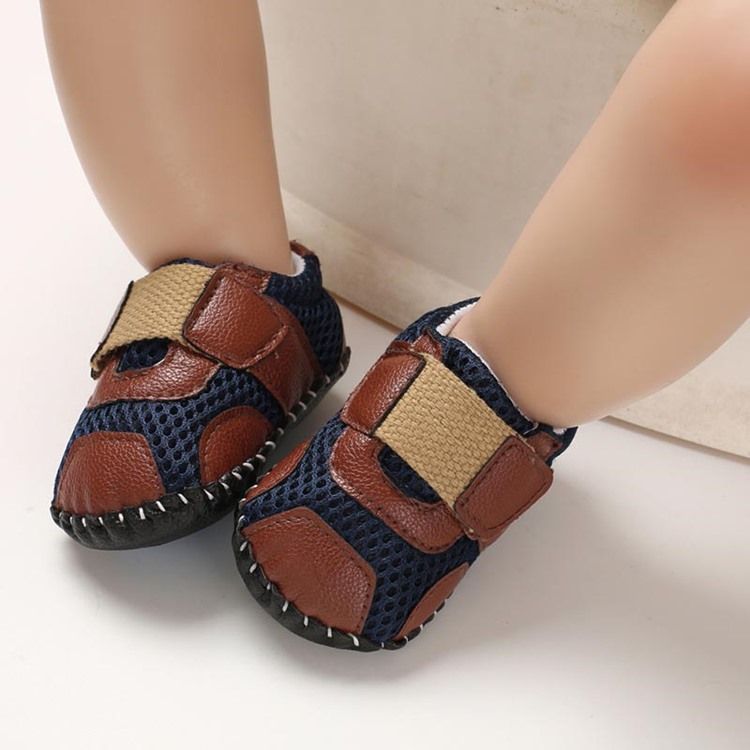 Mesh Patchwork Unisex Babyskor