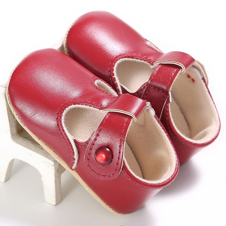 Plain Buckle Toddler Shoes