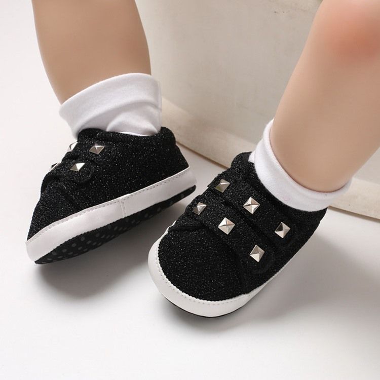 Plain Rivet Velcro Toddler Shoes