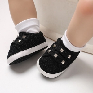 Plain Rivet Velcro Toddler Shoes