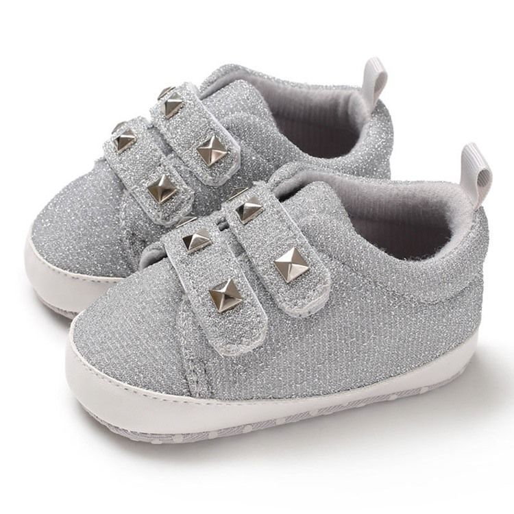 Plain Rivet Velcro Toddler Shoes