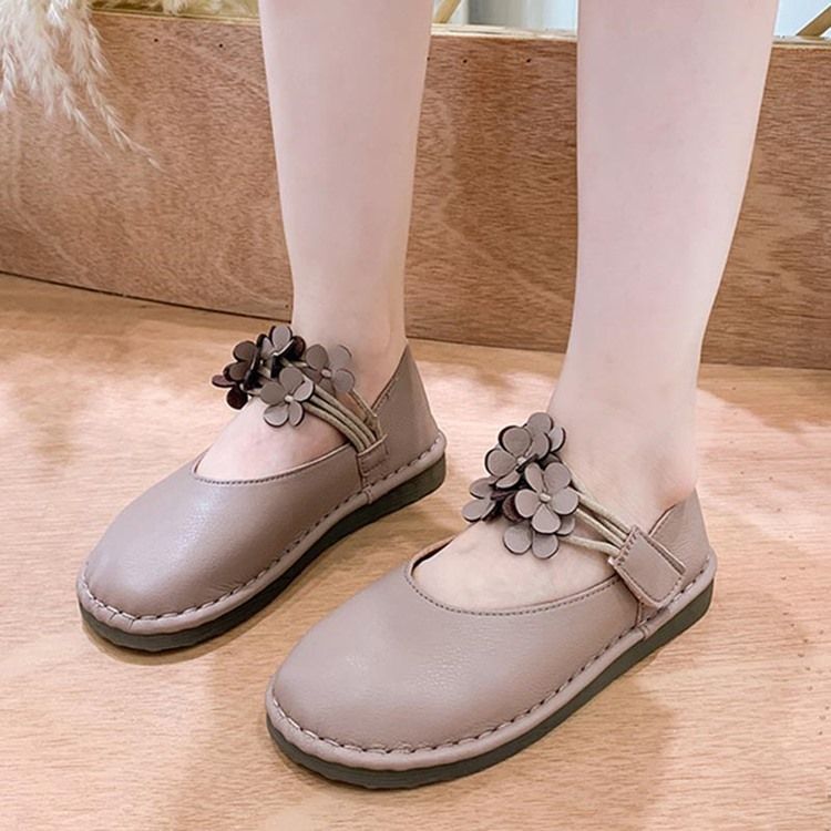 Plain Round Toe Fall Baby Princess Shoes