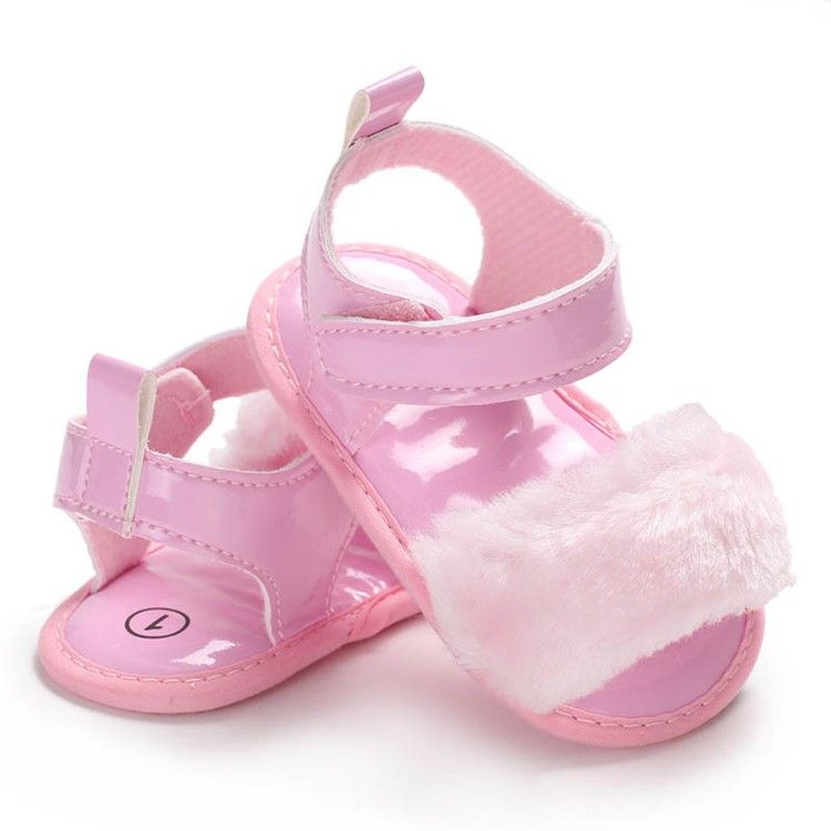 Plain Velcro Baby Girl Toddler Shoes