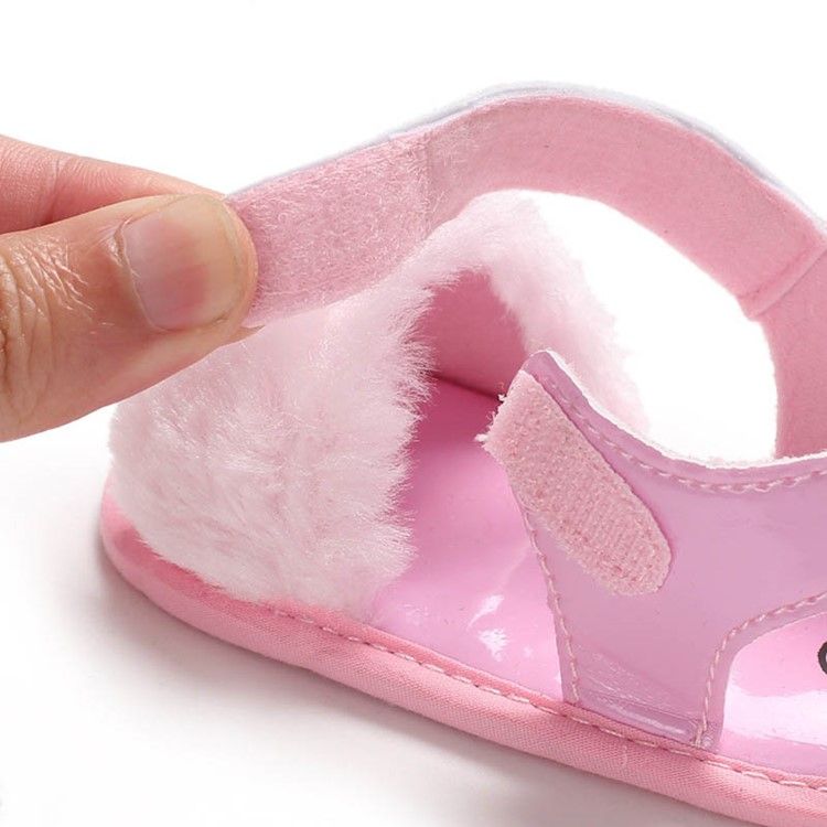 Plain Velcro Baby Girl Toddler Shoes