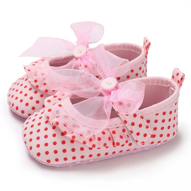 Polka Dot Velcro Toddler Shoes