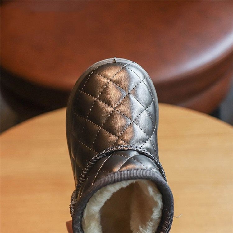 Pu Slip-on Baby Winter Boots