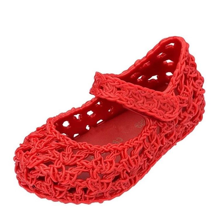 Pvc Plain Velcro Baby Shoes