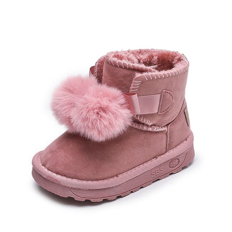 Round Toe Baby Snow Boots