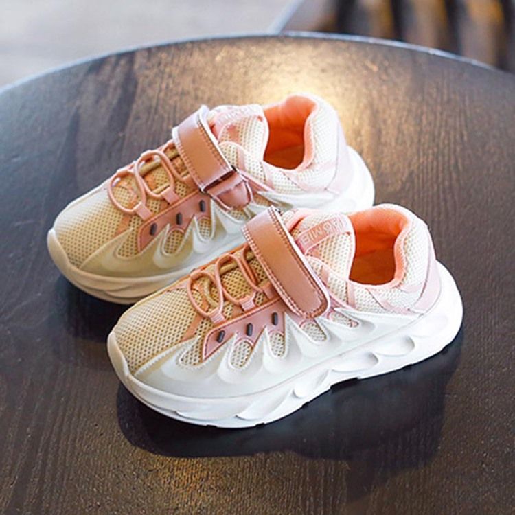 Sweet Patchwork Round Toe Baby Sneakers