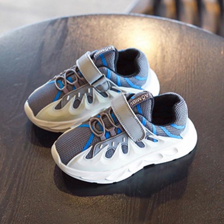 Sweet Patchwork Round Toe Baby Sneakers