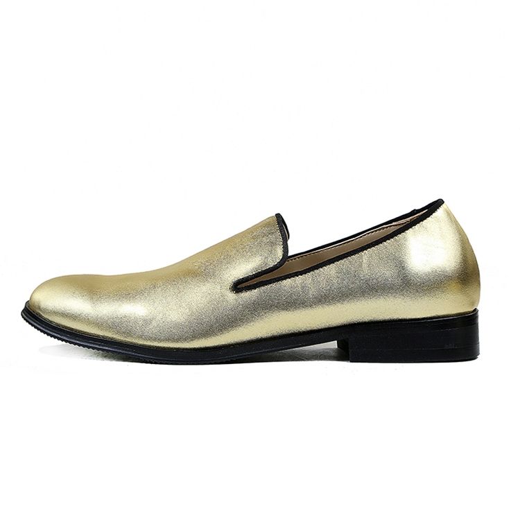 Golden Slip-on Low-cut Herr Oxfords