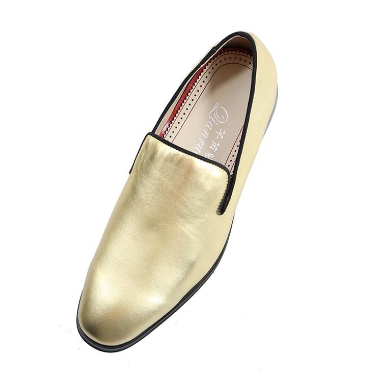 Golden Slip-on Low-cut Herr Oxfords