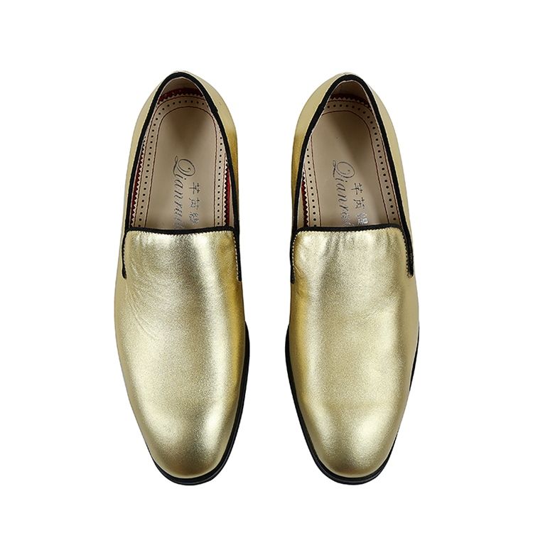 Golden Slip-on Low-cut Herr Oxfords