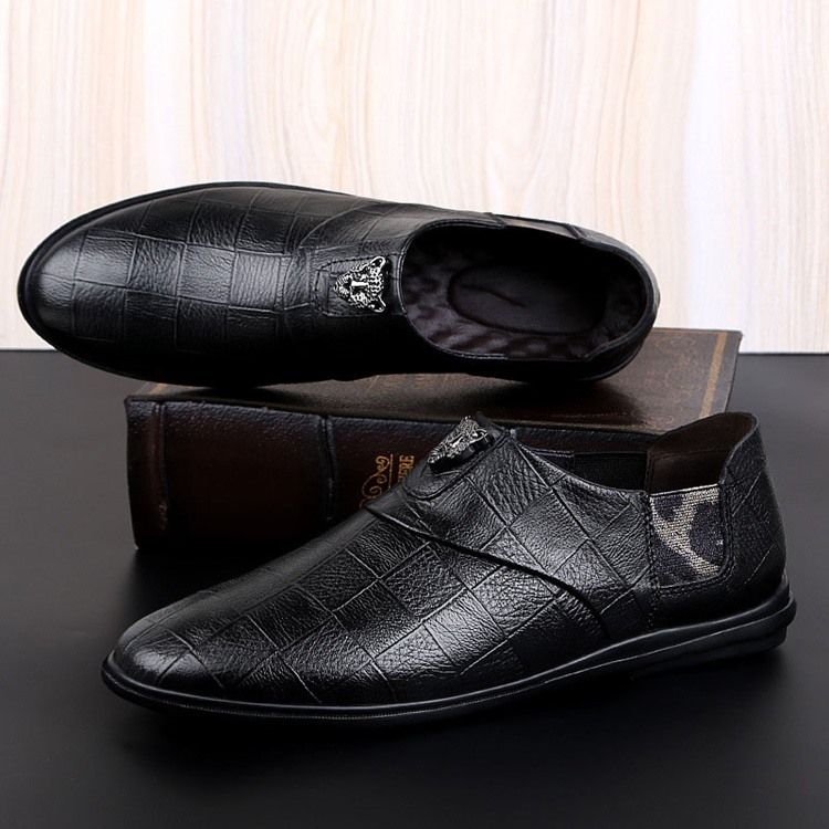 Män Plain Low-cut Övre Läder Oxfords