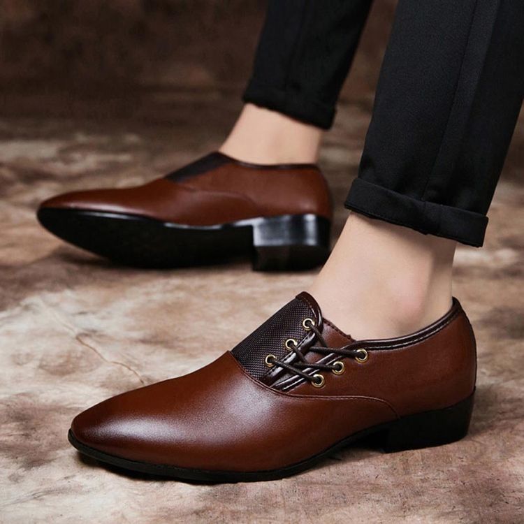 Plain Lace-up Low-cut Upper Herrskor