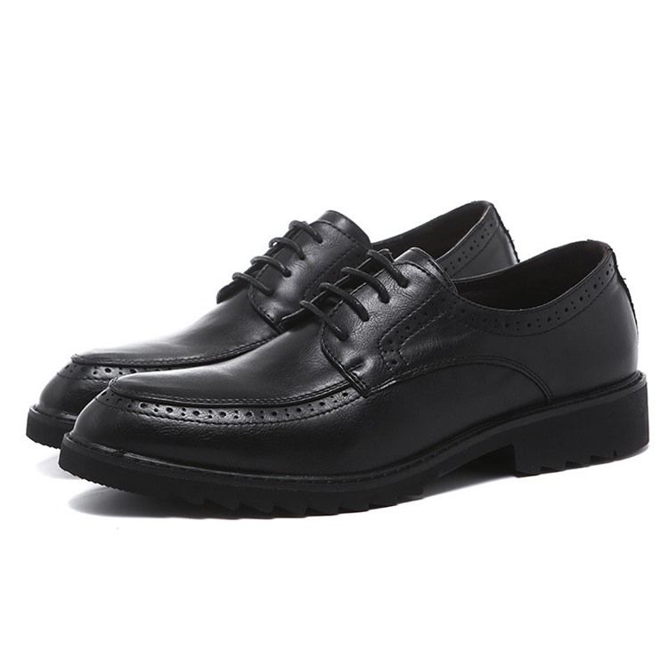 Plain Lace-up Round Toe Herr Oxfords