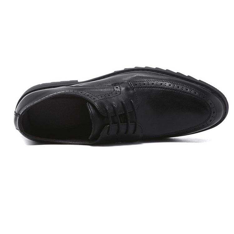 Plain Lace-up Round Toe Herr Oxfords