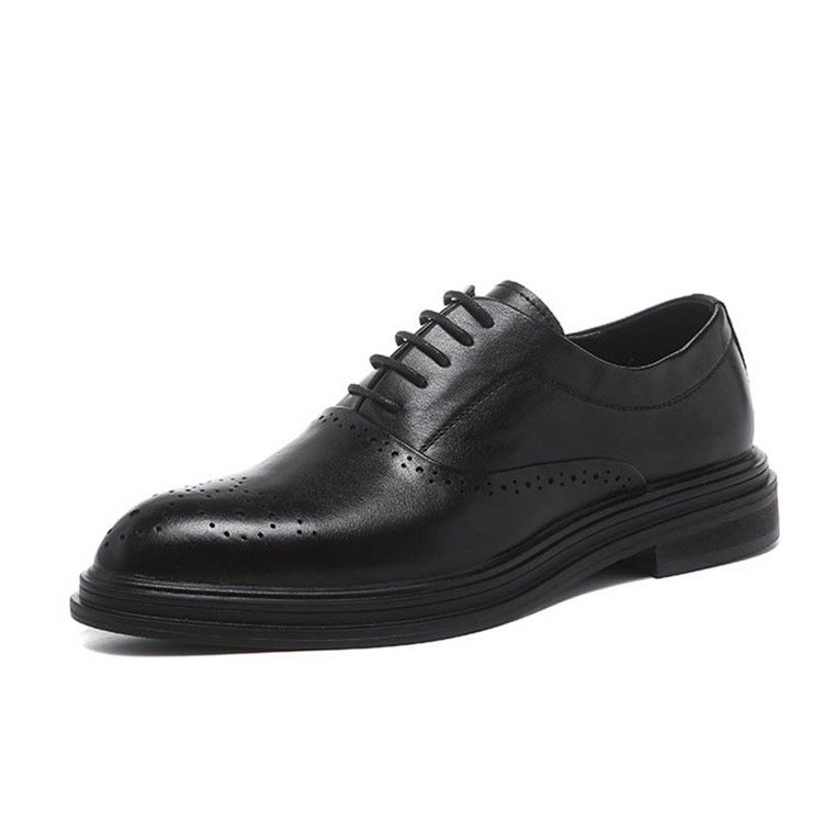 Plain Pointed Toe Low-cut Upper Men's Dress Shoes