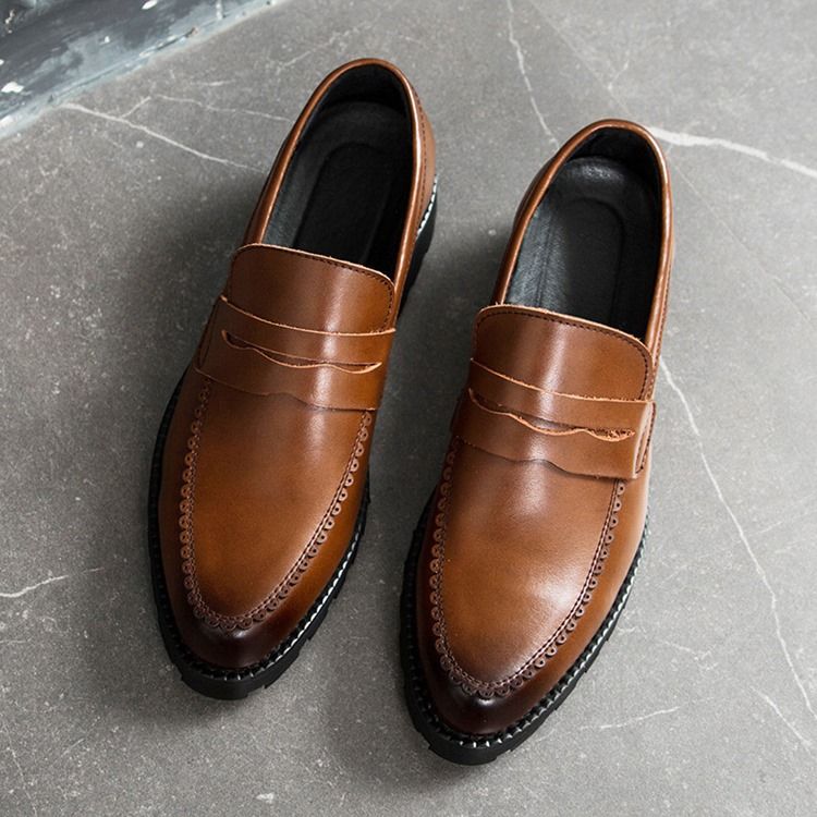 Plain Round Toe Herrskor