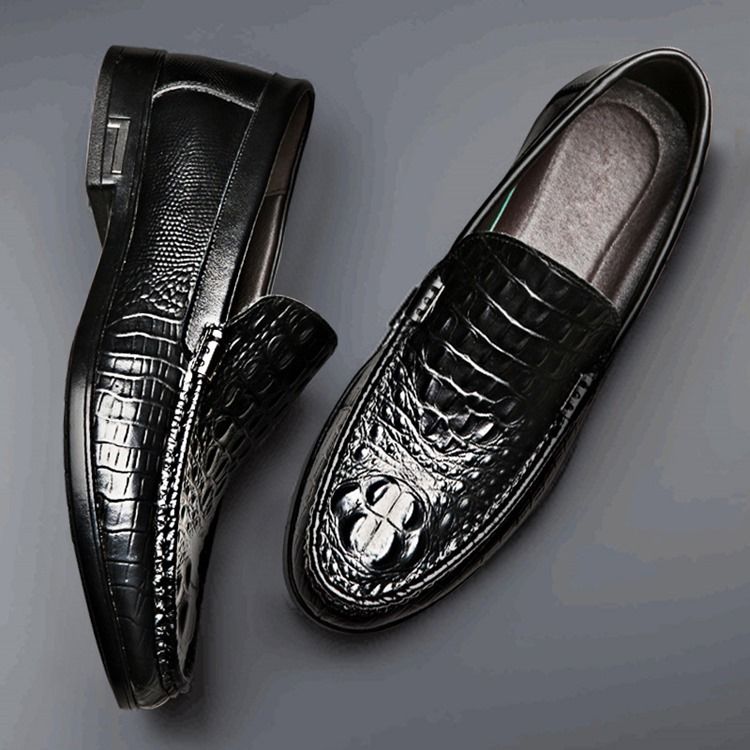 Slip-on Low-cut Upper Plain Round Toe Thin Shoes Herrskor