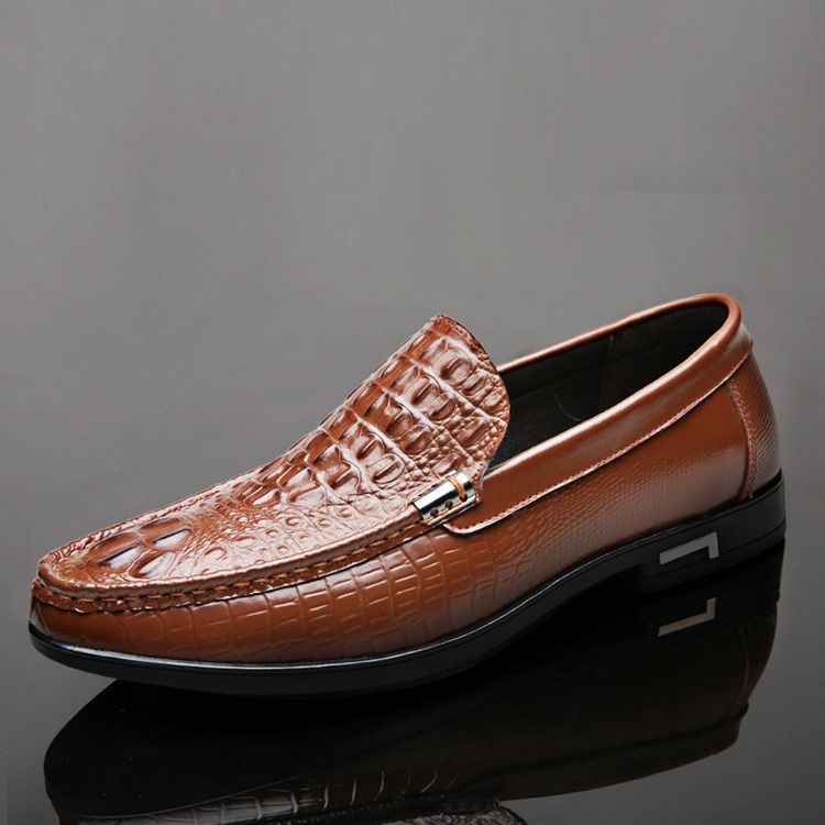 Slip-on Low-cut Upper Plain Round Toe Thin Shoes Herrskor