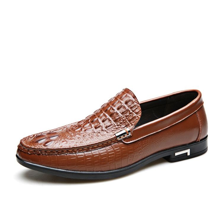 Slip-on Low-cut Upper Plain Round Toe Thin Shoes Herrskor