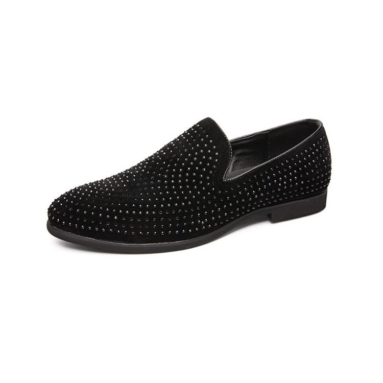 Slip-on Round Toe Low-cut Upper Men's Casual Shoes