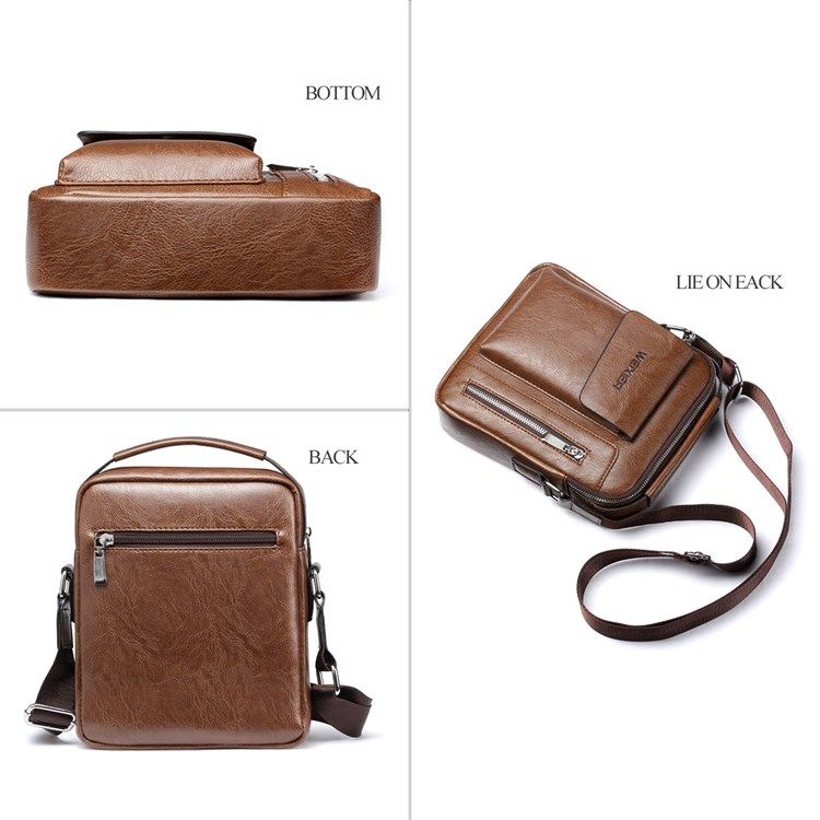 Plain European Pu Square Crossbody Bags