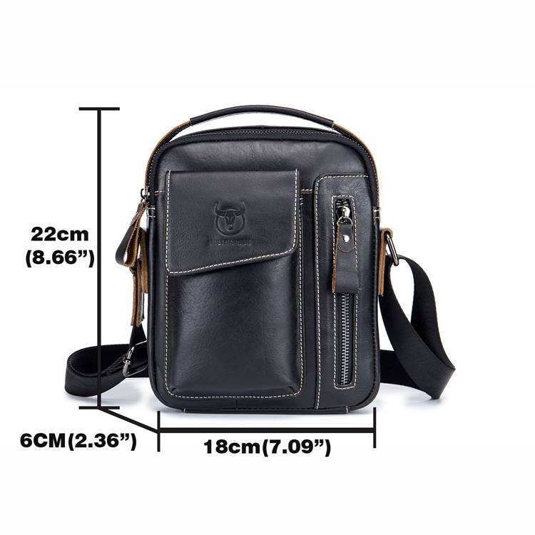 Vanligt Läder European Square Crossbody Väskor