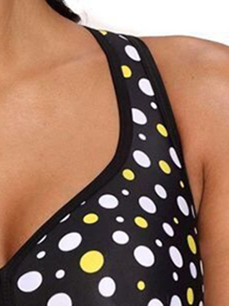 Tankini Set Polka Dots Sexiga Badkläder För Kvinnor