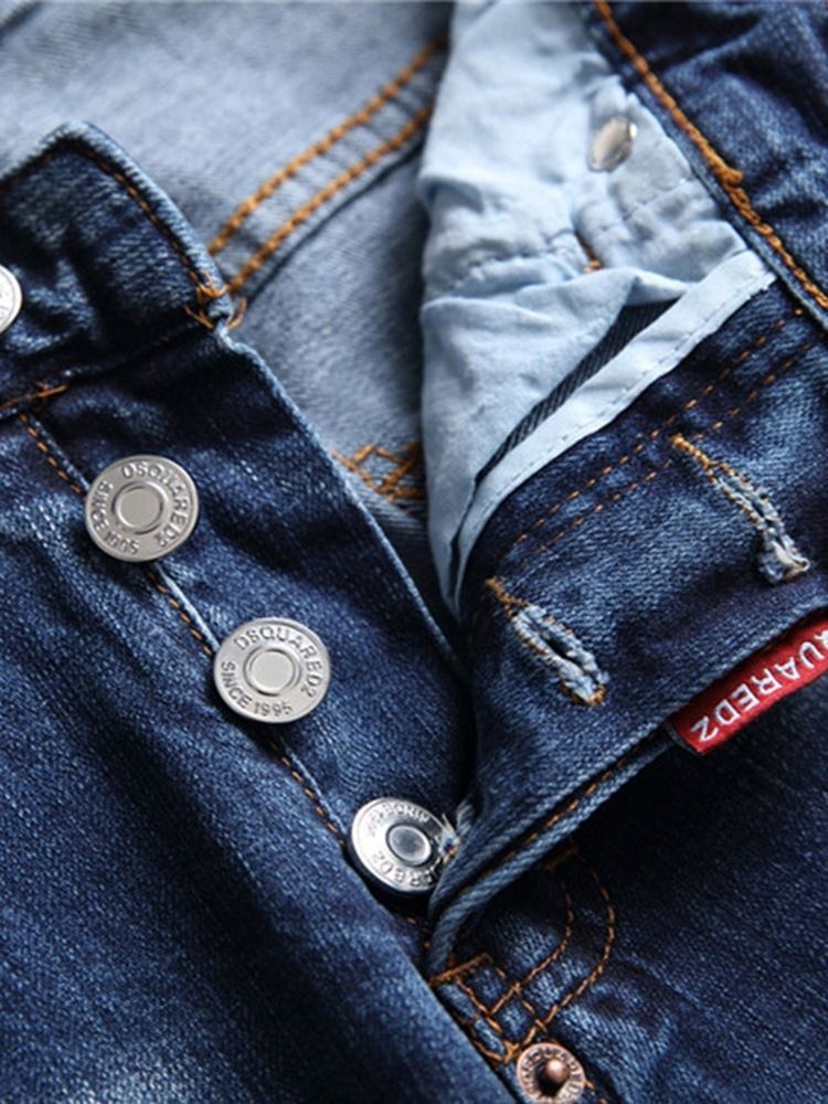 Bokstavsfickknapp Hip Hop Herr Jeans