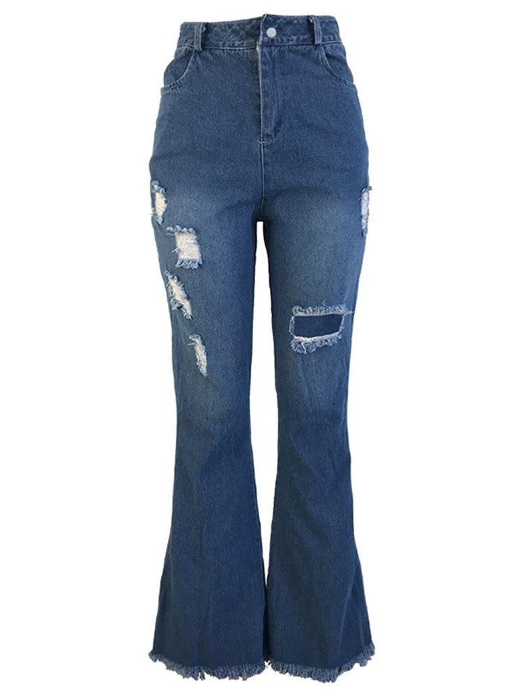 Damhål Bellbottoms Slim High Waist Jeans