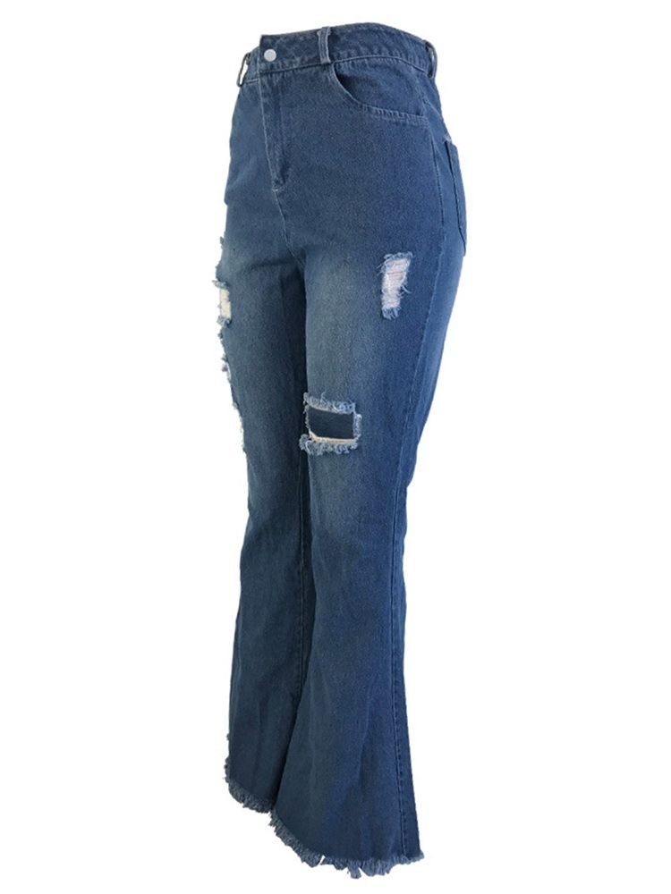 Damhål Bellbottoms Slim High Waist Jeans