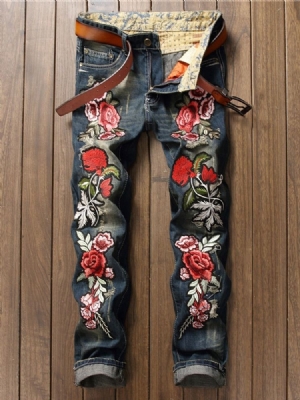 Herrbroderi European Jeans