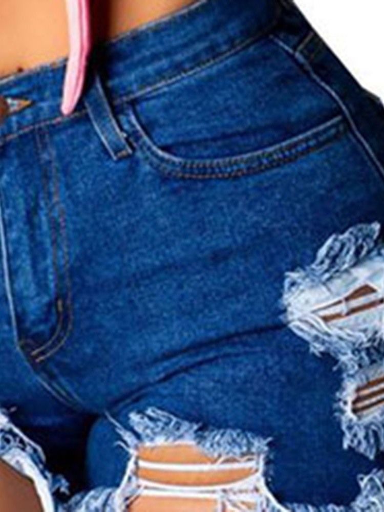 Kvinnors Vanliga Ficka Sexiga Smala Blixtlås Jeans