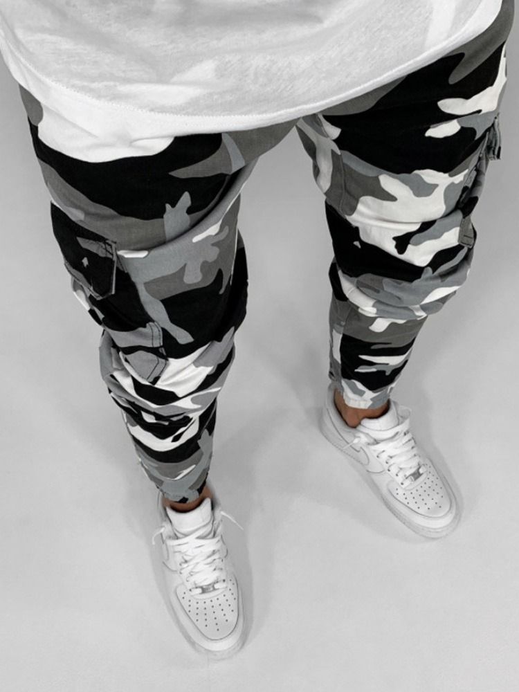 Pencil Pants Camouflage European Men's Jeans