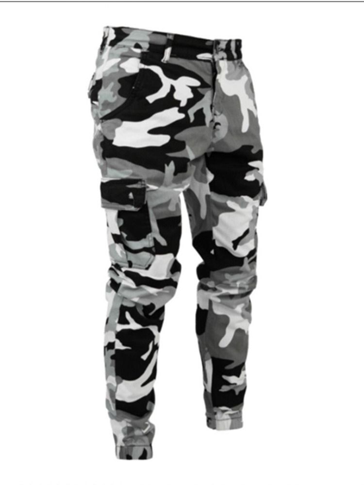 Pencil Pants Camouflage European Men's Jeans