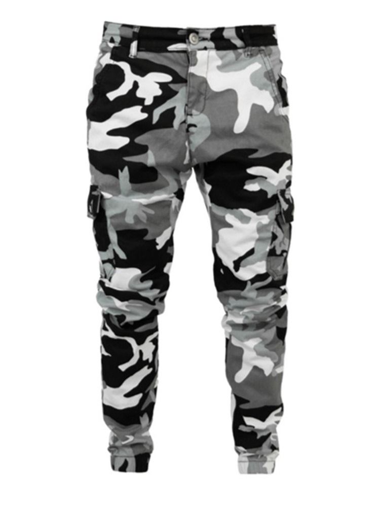 Pencil Pants Camouflage European Men's Jeans