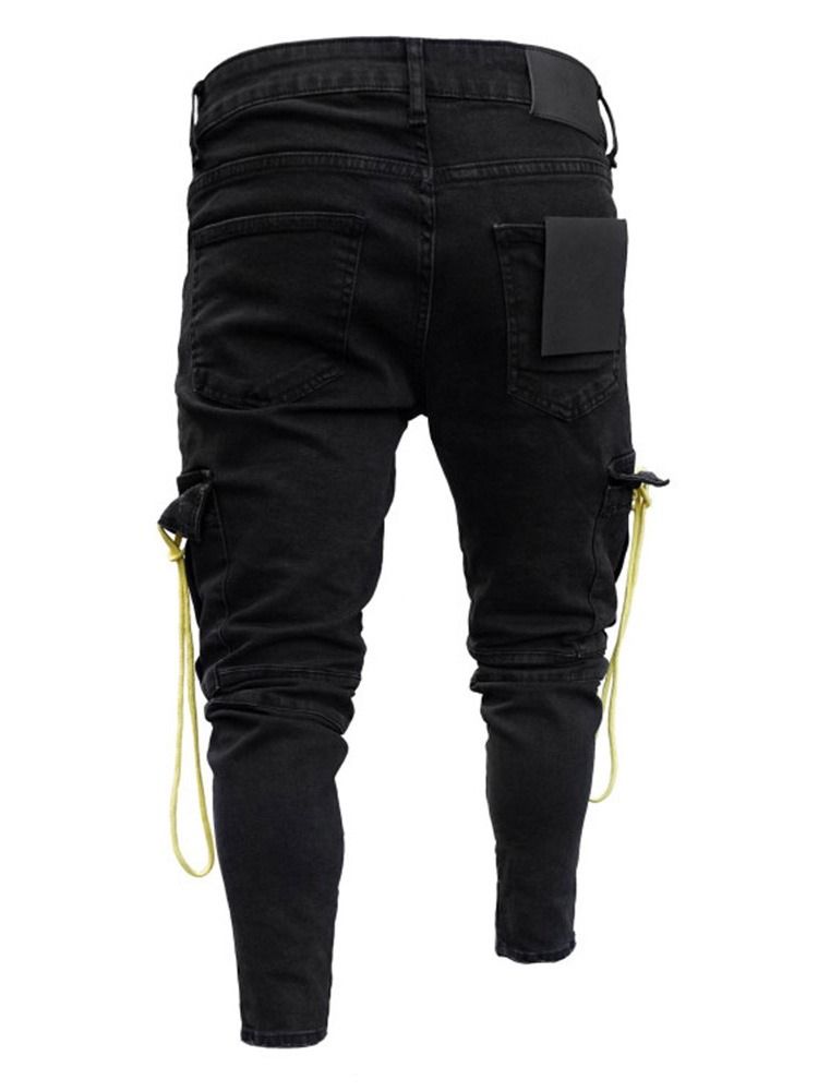 Pencil Pants Hole European Men's Jeans