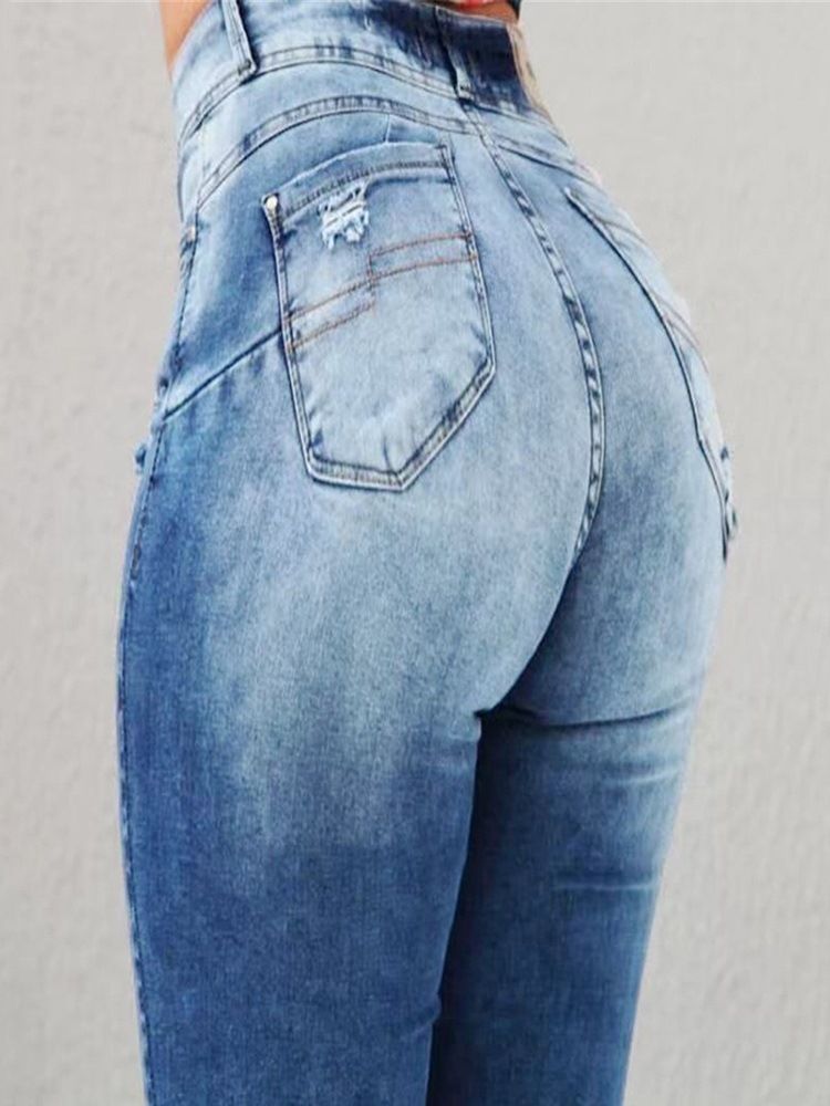 Pencil Pants Slim Jeans För Kvinnor