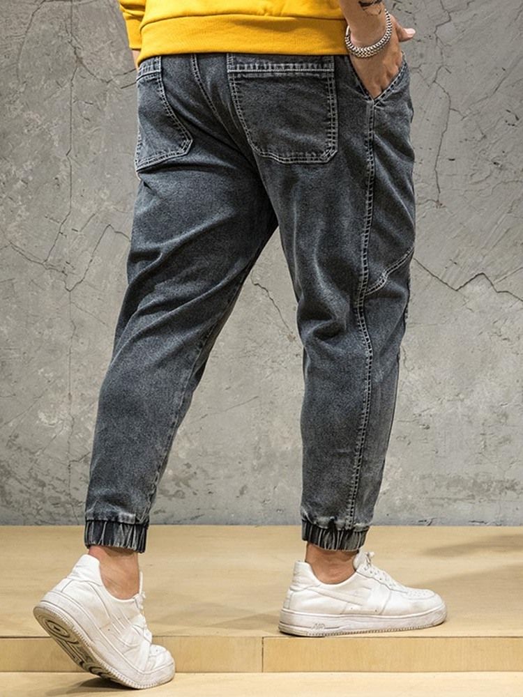 Pocket Japanese Zipper Men's Jeans