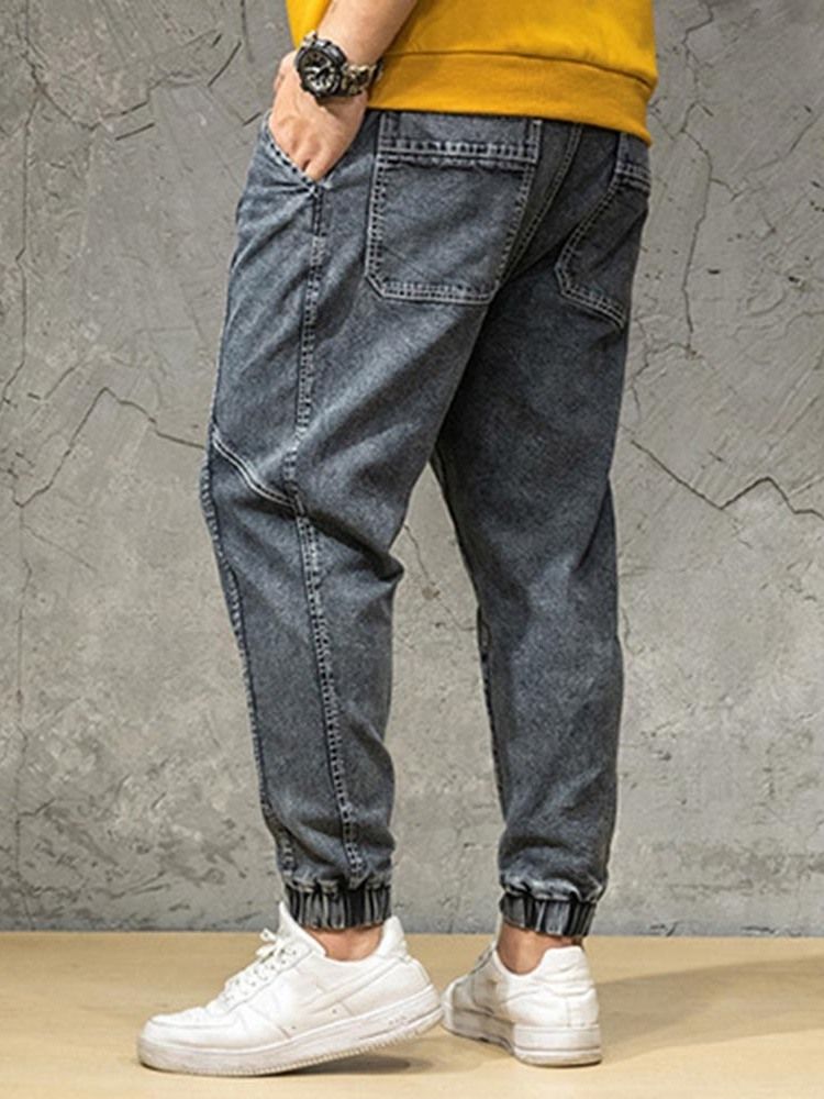 Pocket Japanese Zipper Men's Jeans