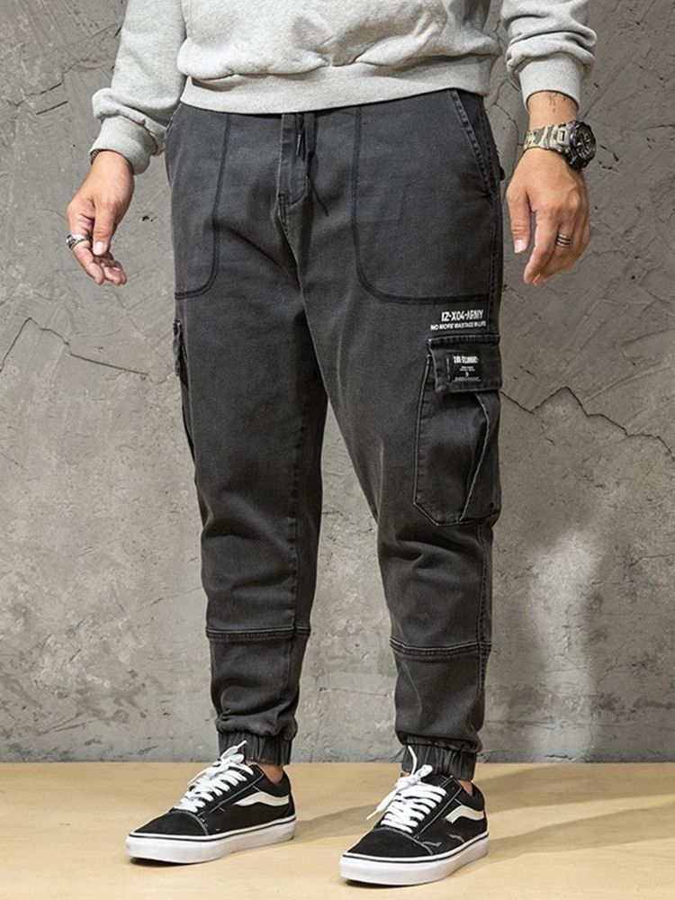 Pocket Mid Waist Jeans